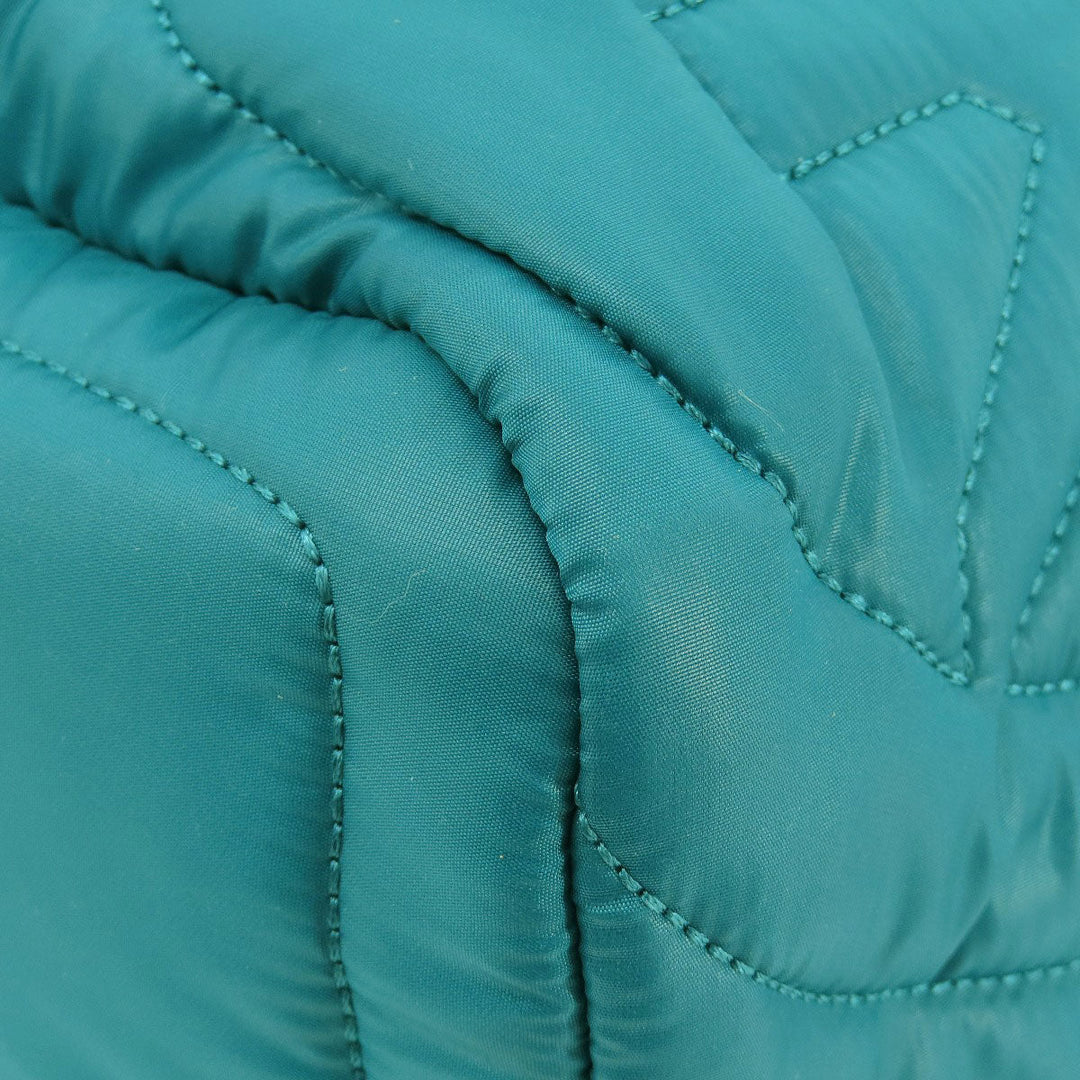 MICHAEL KORS Backpack Nylon green logo Women Used Authentic