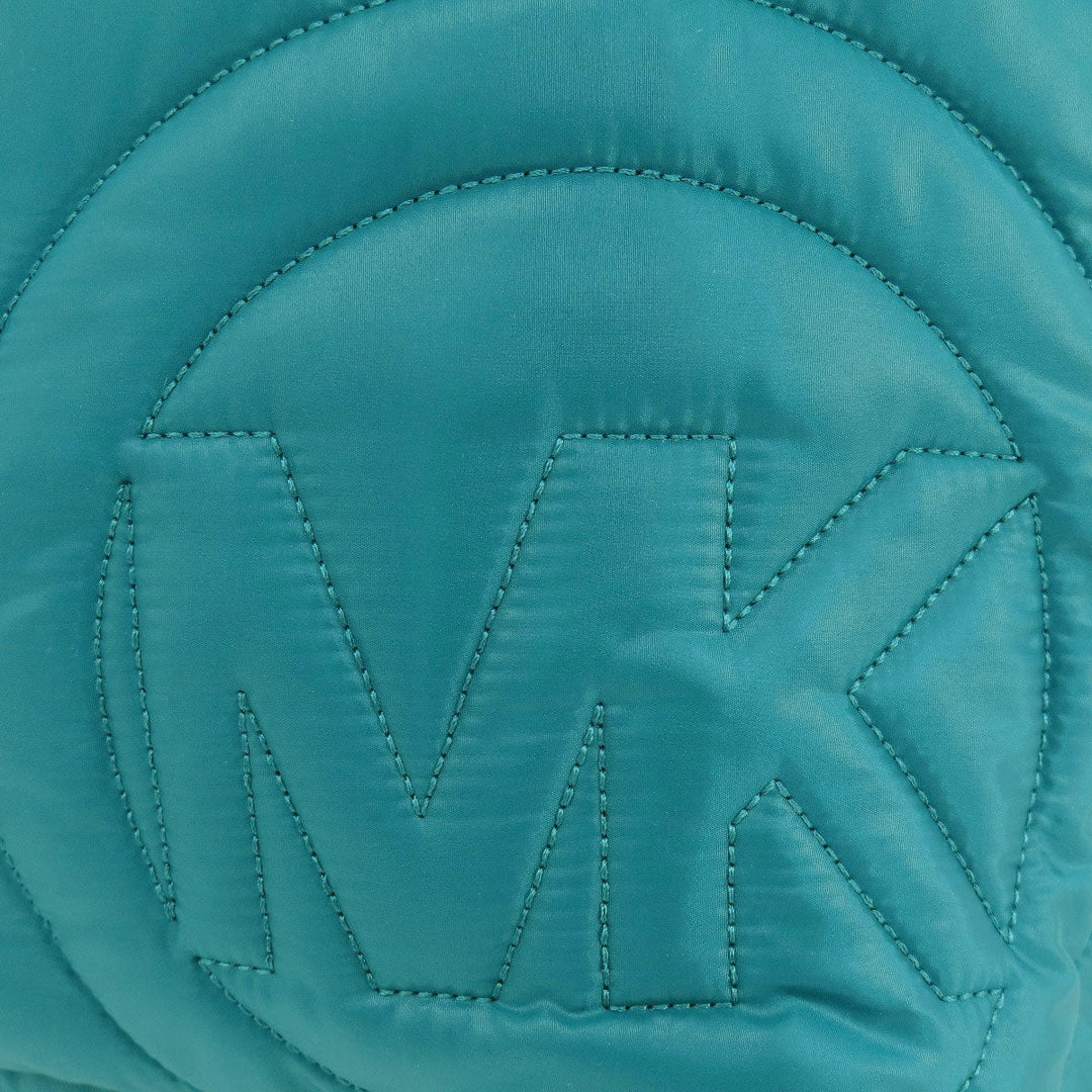 MICHAEL KORS Backpack Nylon green logo Women Used Authentic