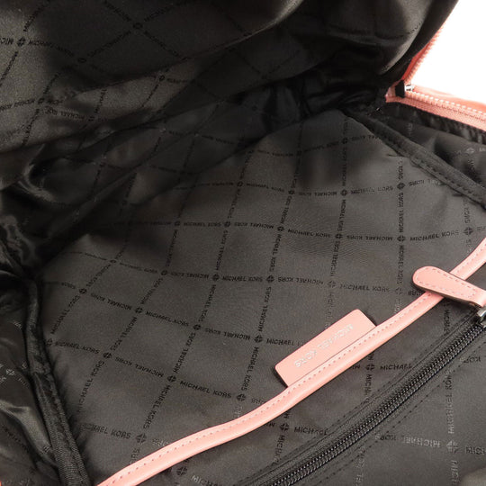 MICHAEL KORS Backpack Nylon pink logo Women Used Authentic