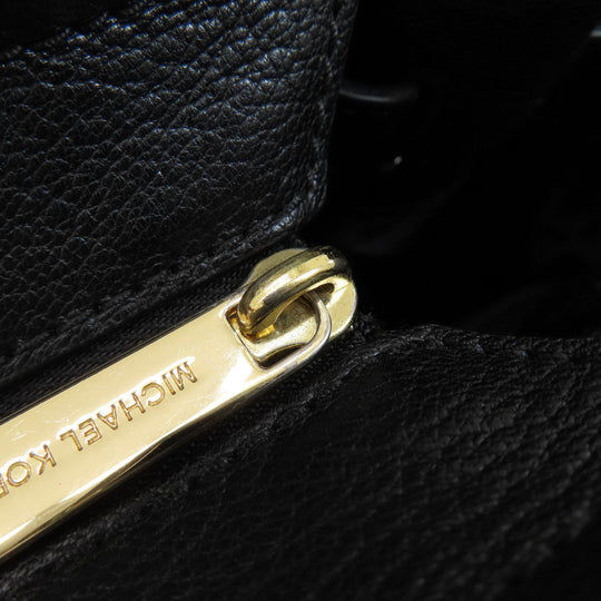 MICHAEL KORS Handbag leather black 2WAY Women Used Authentic