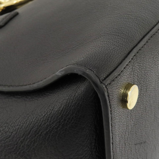 MICHAEL KORS Handbag leather black 2WAY Women Used Authentic