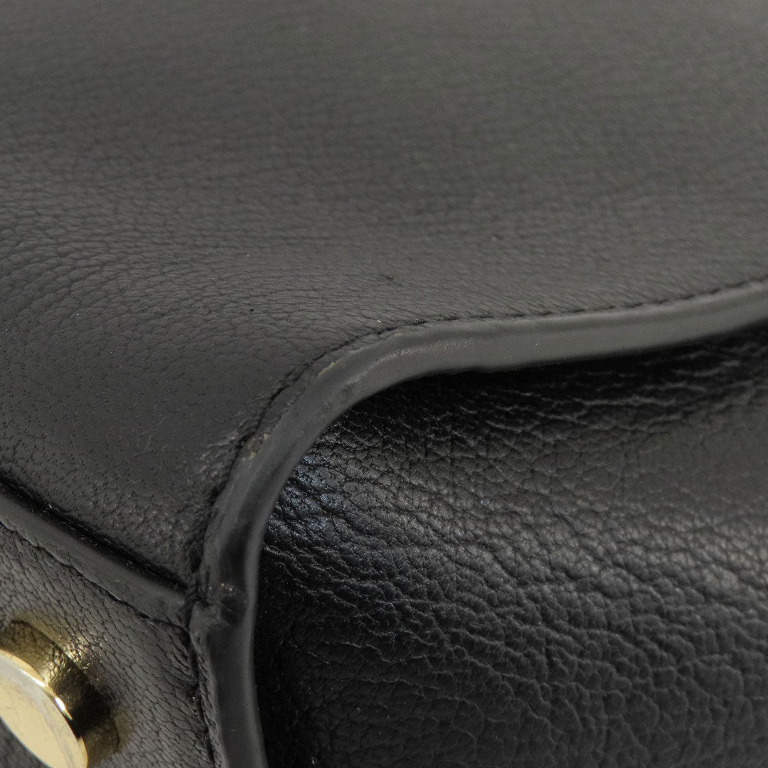 MICHAEL KORS Handbag leather black 2WAY Women Used Authentic