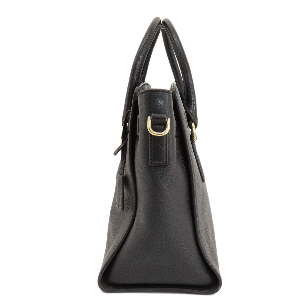 MICHAEL KORS Handbag leather black 2WAY Women Used Authentic