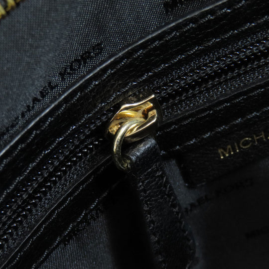 MICHAEL KORS Handbag leather black 2WAY Women Used Authentic