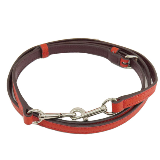 COACH Handbag F38160 PVC Red logo 2WAY flower motif Women Used Authentic