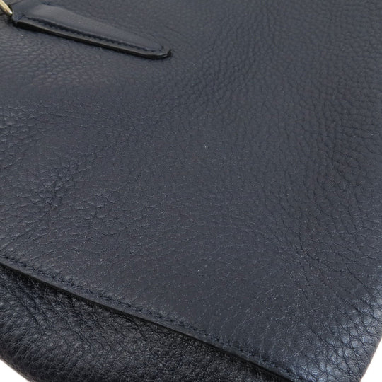 COACH Handbag F35185 leather Navy logo 2WAY Women Used Authentic