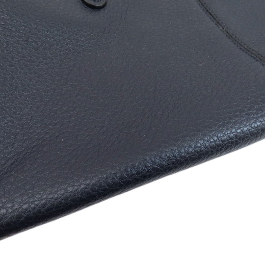 COACH Handbag F35185 leather Navy logo 2WAY Women Used Authentic