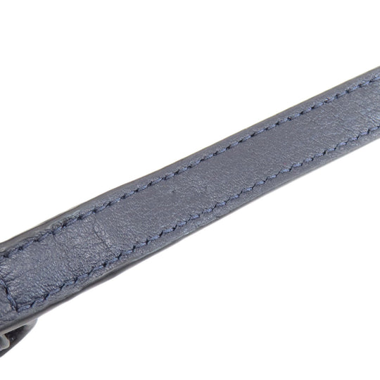 COACH Handbag F35185 leather Navy logo 2WAY Women Used Authentic