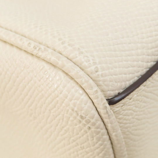 COACH Handbag F73172 leather white Flower 2WAY Women Used Authentic