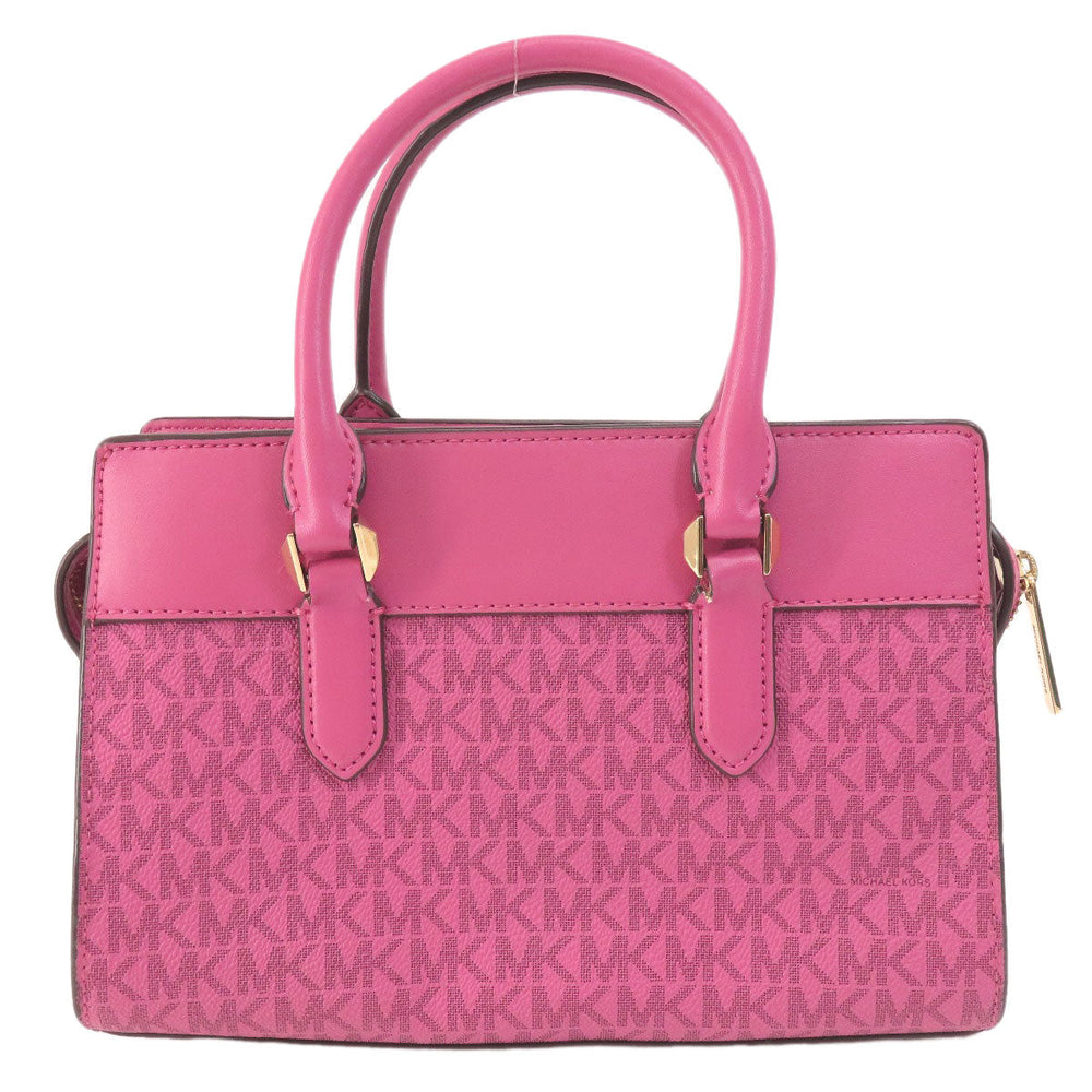 MICHAEL KORS Handbag PVC pink MK Signature 2WAY