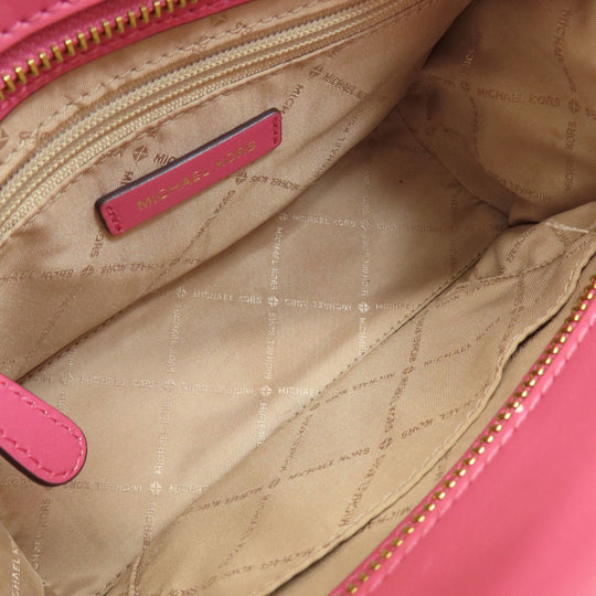 MICHAEL KORS Handbag PVC pink MK Signature 2WAY