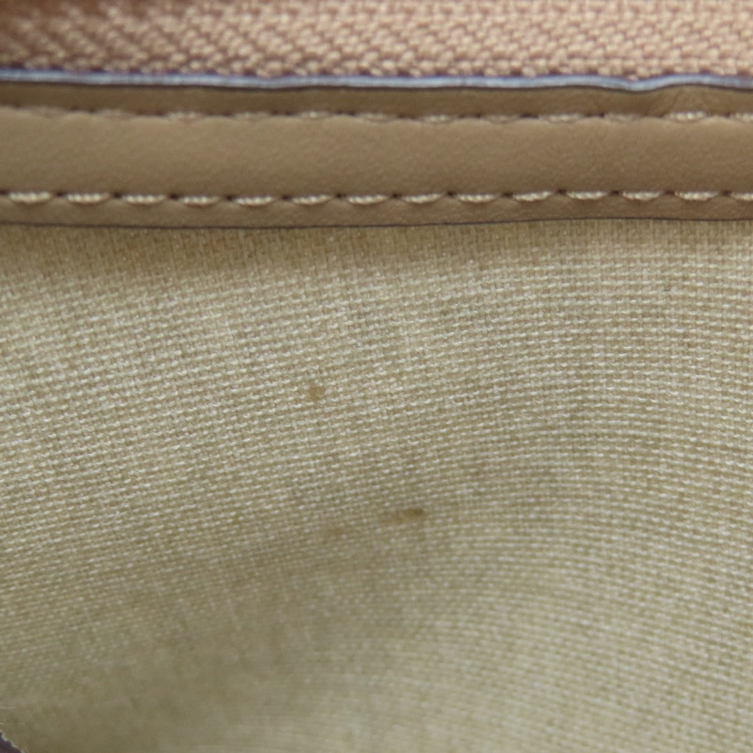 Kate Spade Shoulder Bag PVC beige spade flower Women Used Authentic