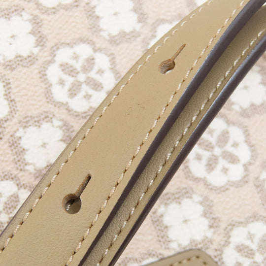 Kate Spade Shoulder Bag PVC beige spade flower Women Used Authentic
