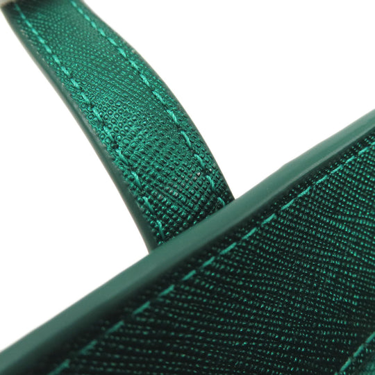 Kate Spade Handbag PVC green Lame 2WAY Women Used Authentic