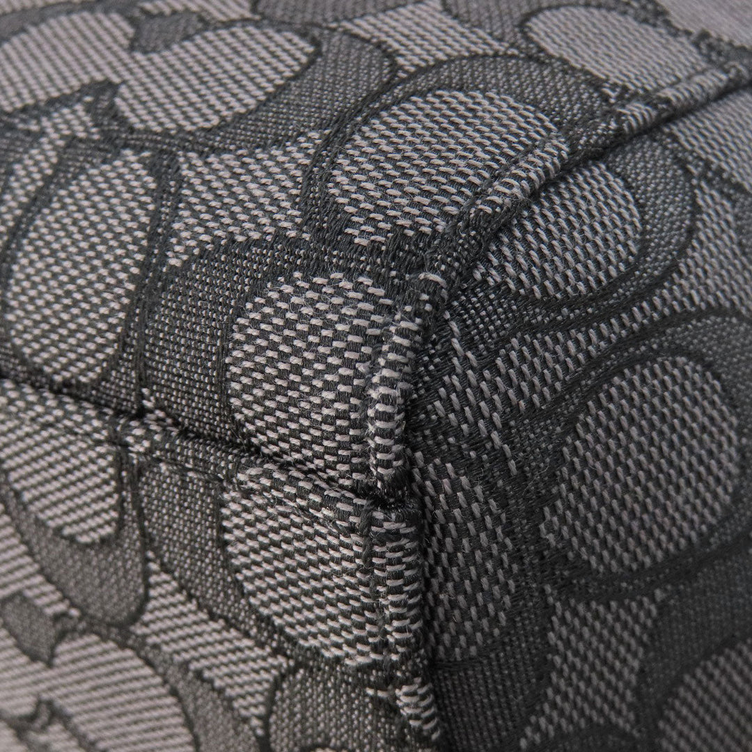 COACH Tote Bag F58327 canvas black Signature 2WAY Women Used Authentic