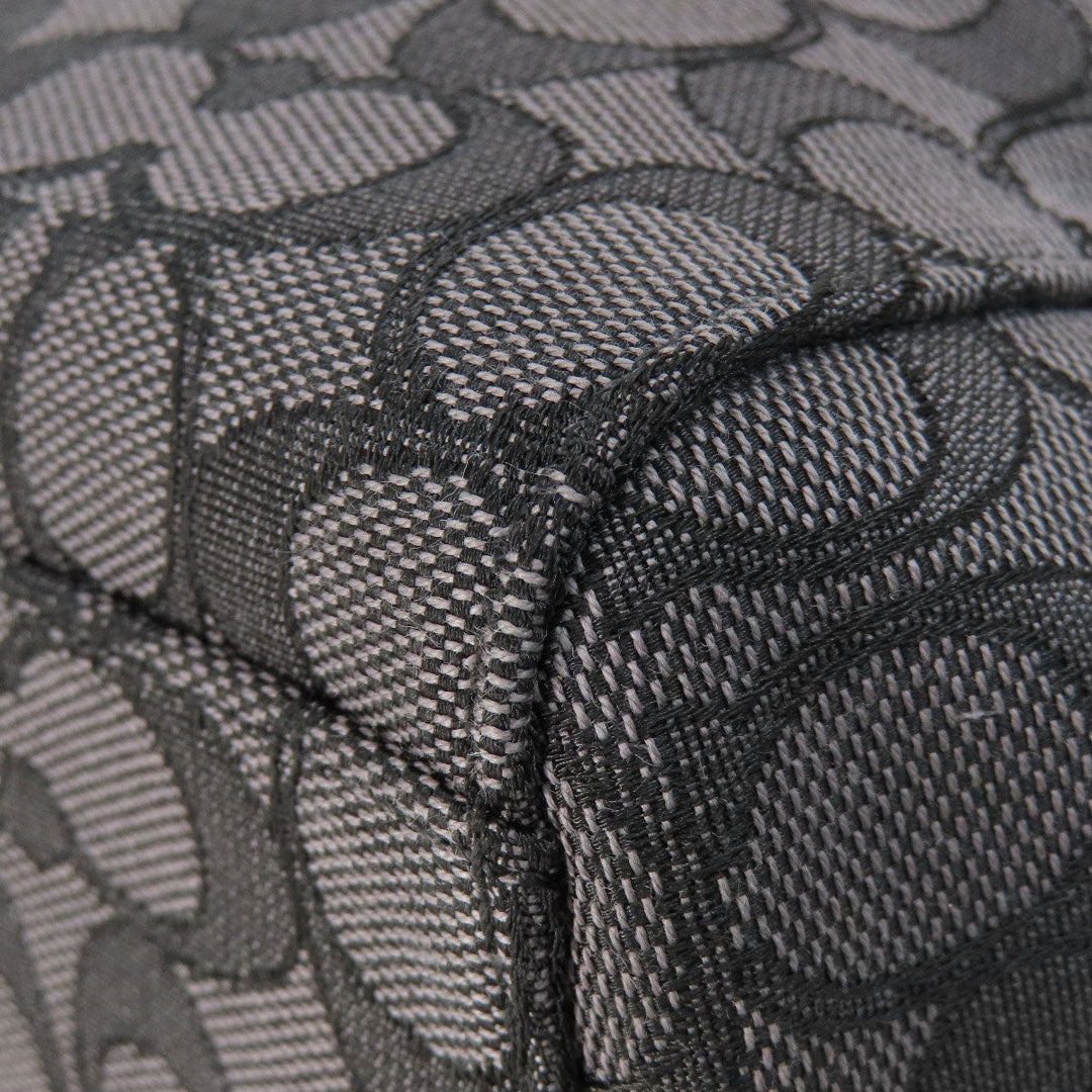 COACH Tote Bag F58327 canvas black Signature 2WAY Women Used Authentic