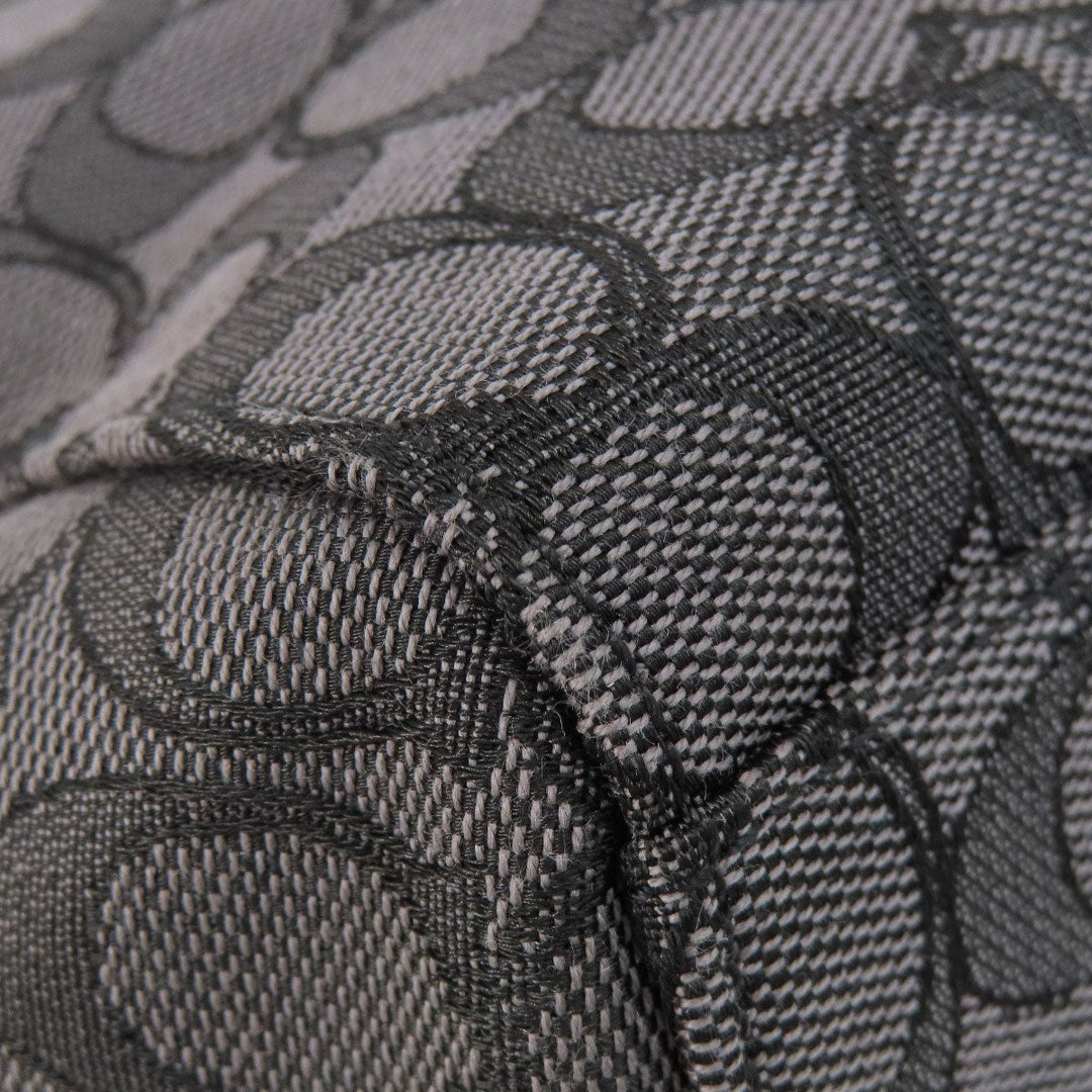 COACH Tote Bag F58327 canvas black Signature 2WAY Women Used Authentic