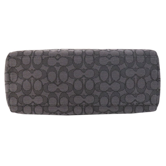 COACH Tote Bag F58327 canvas black Signature 2WAY Women Used Authentic