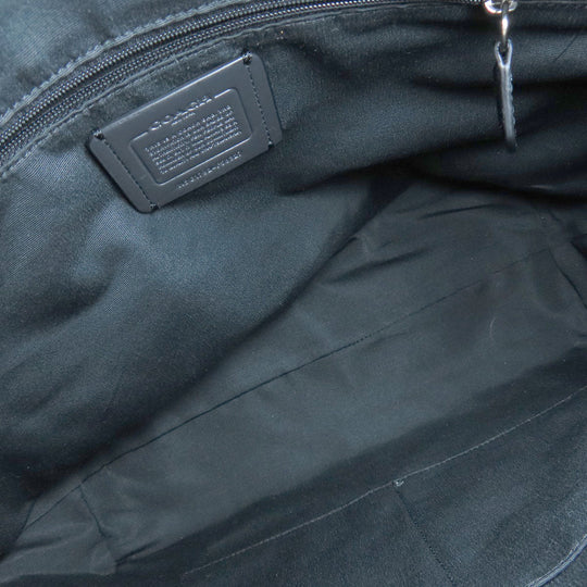 COACH Tote Bag F58327 canvas black Signature 2WAY Women Used Authentic