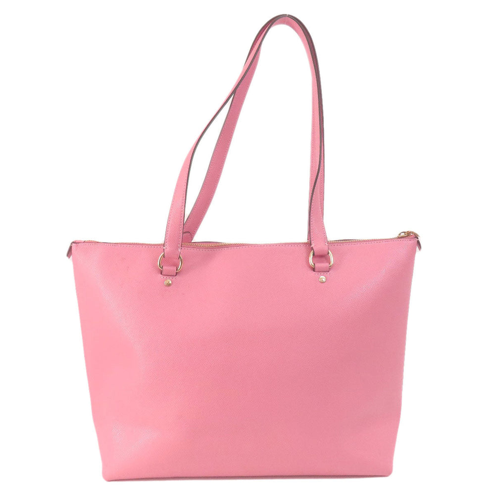 COACH Tote Bag 79808 leather pink logo Women Used Authentic