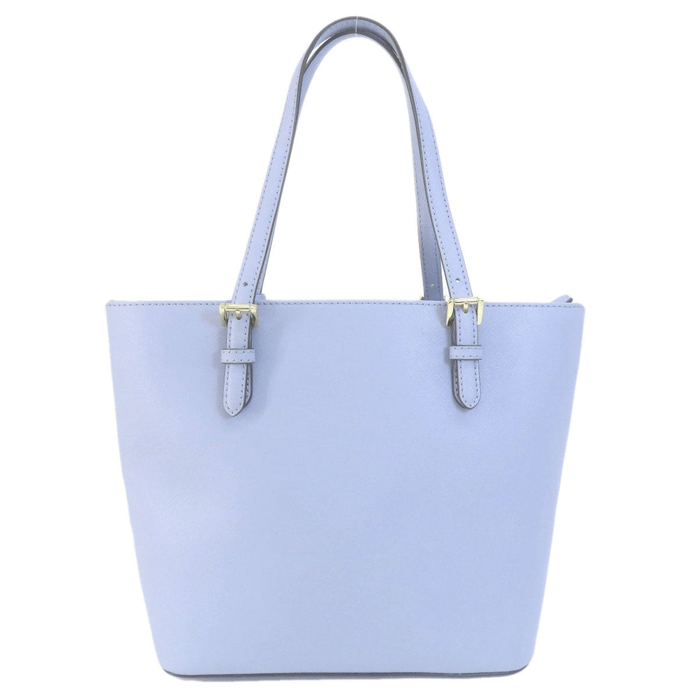 MICHAEL KORS Tote Bag leather blue logo Women Used Authentic