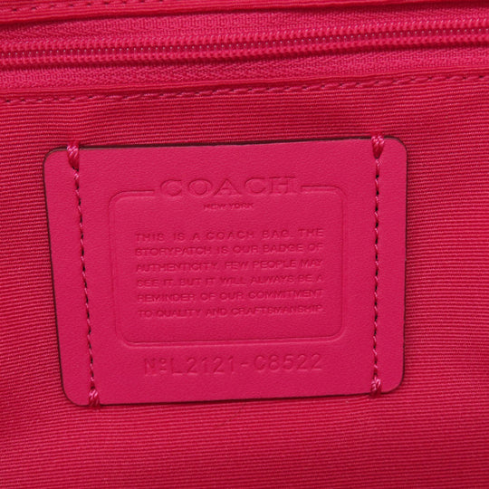COACH Backpack C8522 PVC pink Coat Backpack Women Used Authentic