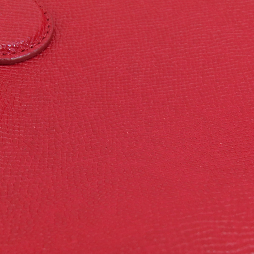 COACH Handbag F57521 leather Red logo 2WAY Women Used Authentic