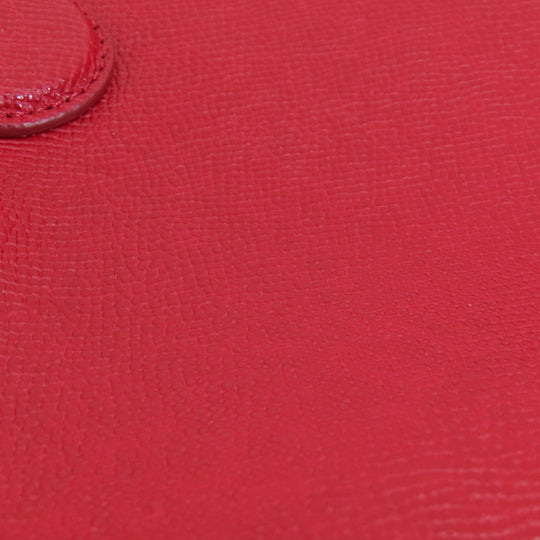 COACH Handbag F57521 leather Red logo 2WAY Women Used Authentic