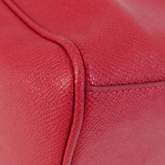 COACH Handbag F57521 leather Red logo 2WAY Women Used Authentic