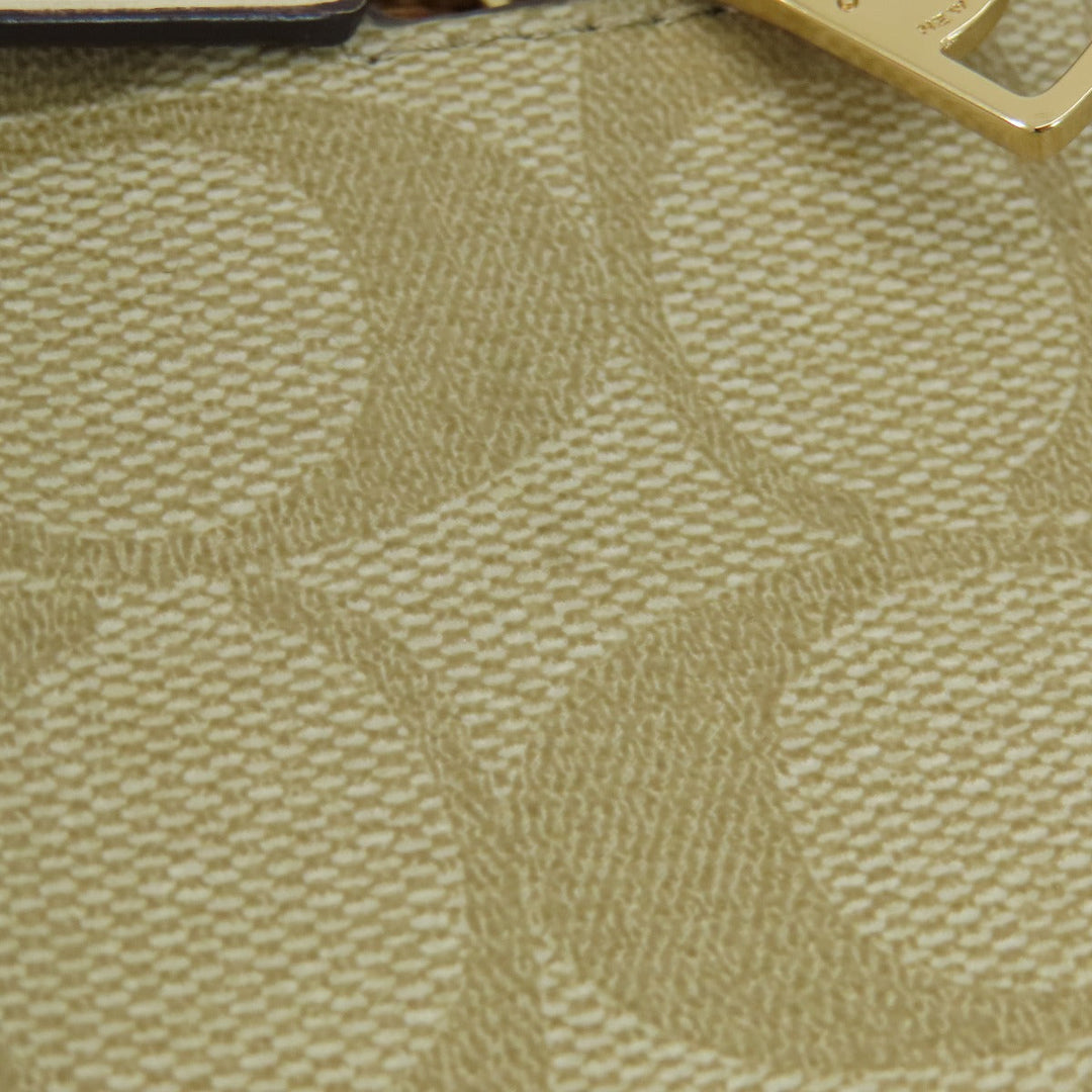 COACH Shoulder Bag 91013 PVC white Signature Women Used Authentic