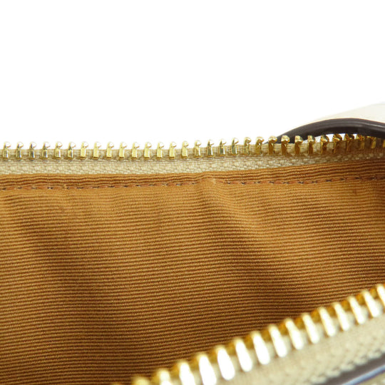 COACH Shoulder Bag 91013 PVC white Signature Women Used Authentic