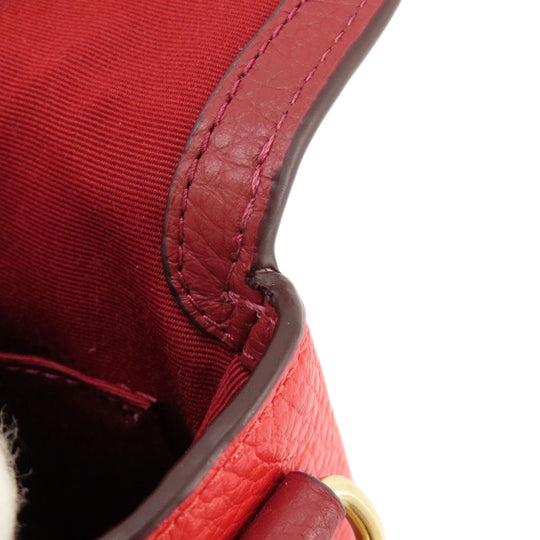 COACH Shoulder Bag C5776 leather pink logo Women Used Authentic