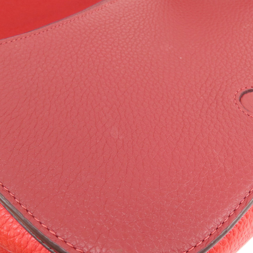 COACH Shoulder Bag C5776 leather pink logo Women Used Authentic