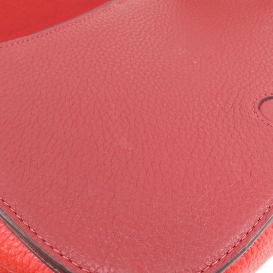 COACH Shoulder Bag C5776 leather pink logo Women Used Authentic