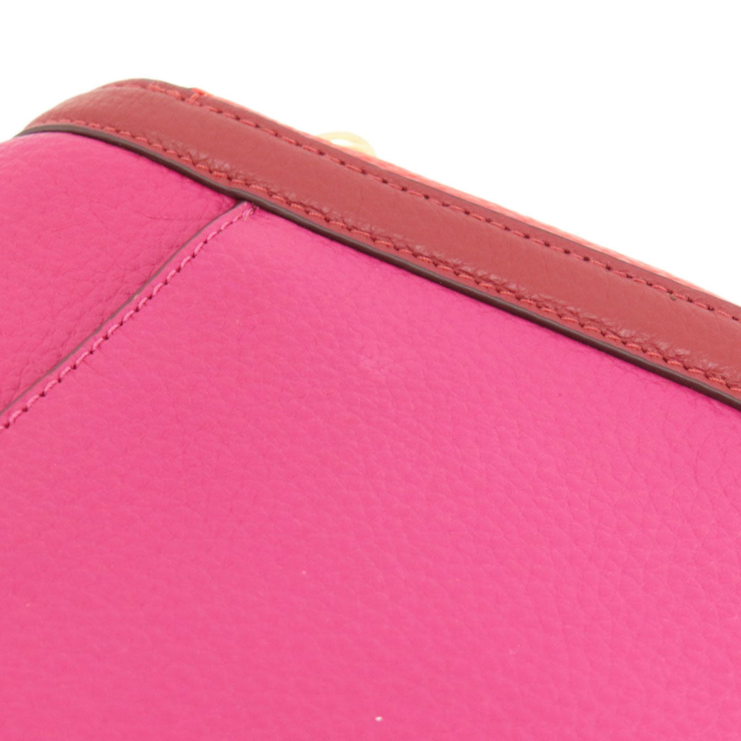 COACH Shoulder Bag C5776 leather pink logo Women Used Authentic