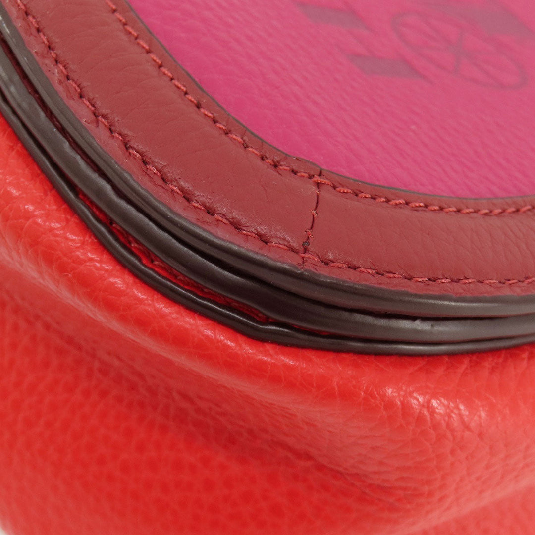 COACH Shoulder Bag C5776 leather pink logo Women Used Authentic