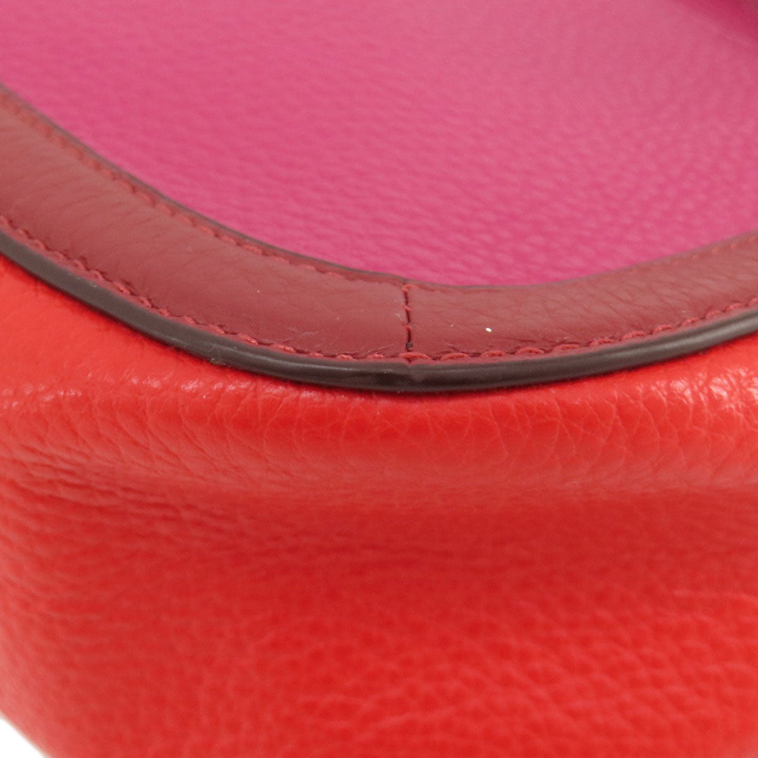 COACH Shoulder Bag C5776 leather pink logo Women Used Authentic