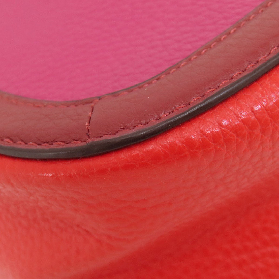 COACH Shoulder Bag C5776 leather pink logo Women Used Authentic