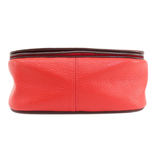 COACH Shoulder Bag C5776 leather pink logo Women Used Authentic