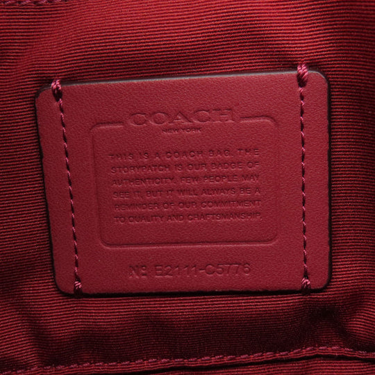 COACH Shoulder Bag C5776 leather pink logo Women Used Authentic