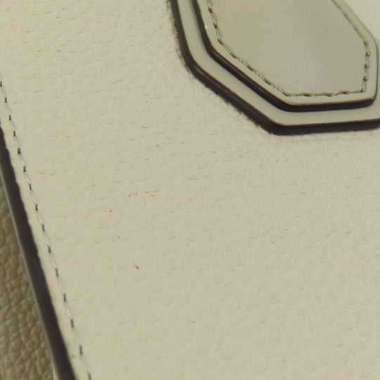 MICHAEL KORS Handbag PVC white logo 2WAY Women Used Authentic