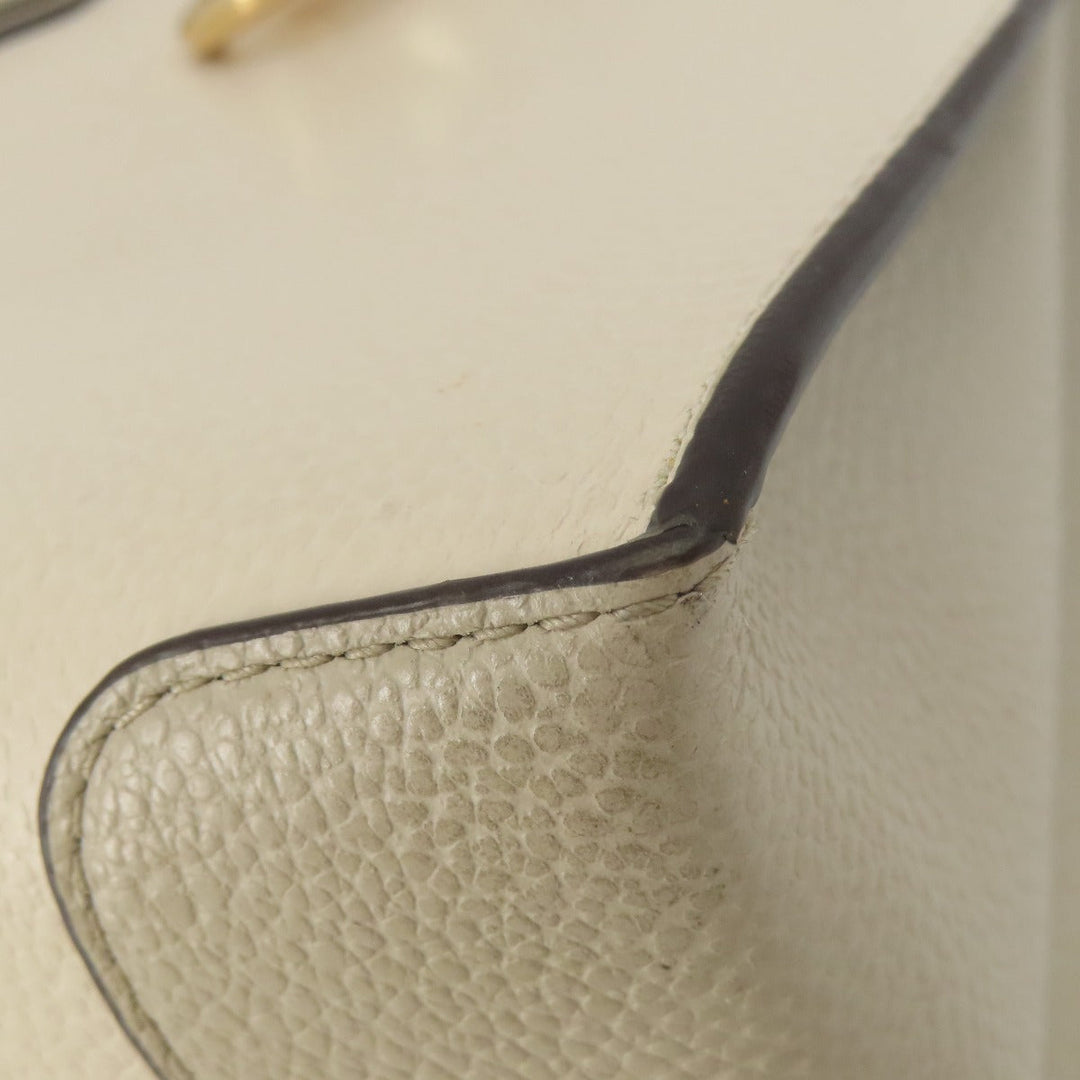 MICHAEL KORS Handbag PVC white logo 2WAY Women Used Authentic
