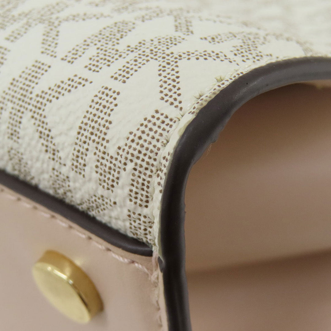 MICHAEL KORS Handbag PVC white Carmen 2WAY Women Used Authentic