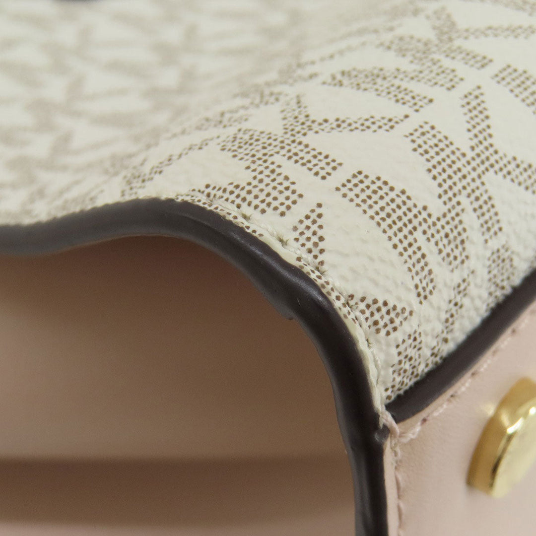 MICHAEL KORS Handbag PVC white Carmen 2WAY Women Used Authentic