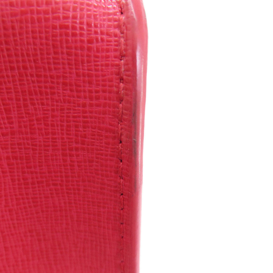Furla Shoulder Bag leather Red metropolis Women Used Authentic