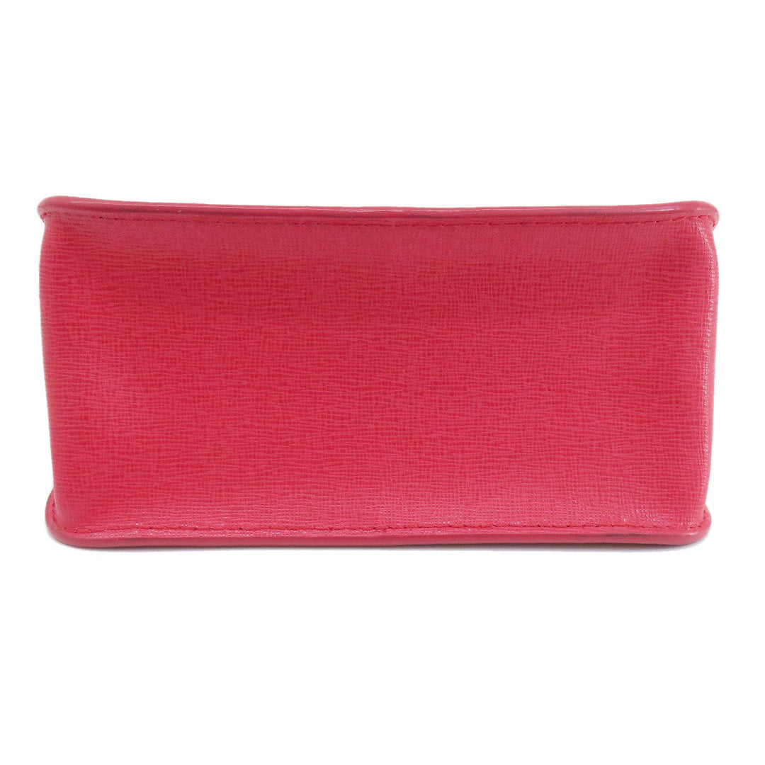 Furla Shoulder Bag leather Red metropolis Women Used Authentic