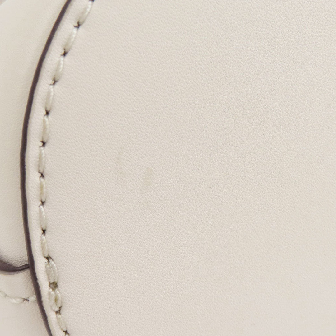 MICHAEL KORS Shoulder Bag leather white 2WAY Women Used Authentic