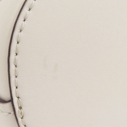 MICHAEL KORS Shoulder Bag leather white 2WAY Women Used Authentic