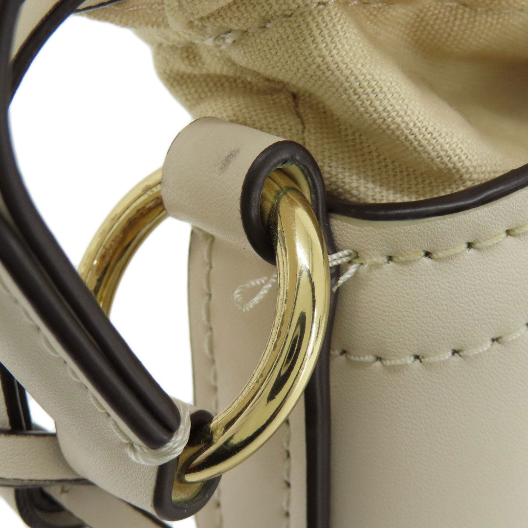 MICHAEL KORS Shoulder Bag leather white 2WAY Women Used Authentic