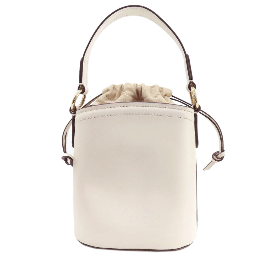 MICHAEL KORS Shoulder Bag leather white 2WAY Women Used Authentic